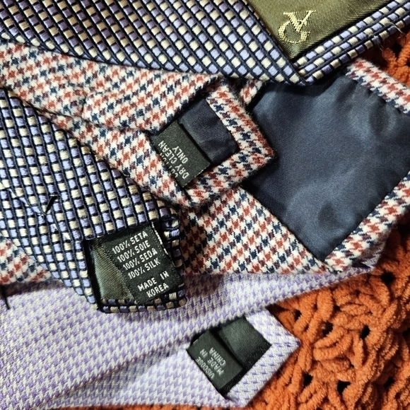 Vintage ties lot of 3 Valerio Garati, An Ivy, and Calvin Klein 90s - Picture 3 of 9